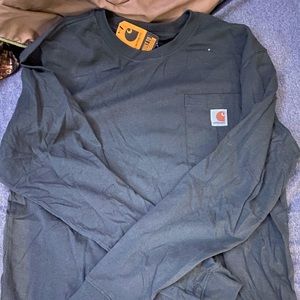 Dark green carhartt long sleeve
